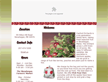 Tablet Screenshot of cayfordorchards.com